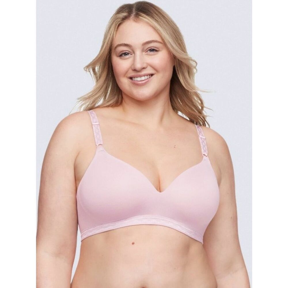Simply Perfect by Warner's Women's Supersoft Wirefree Bra Pink